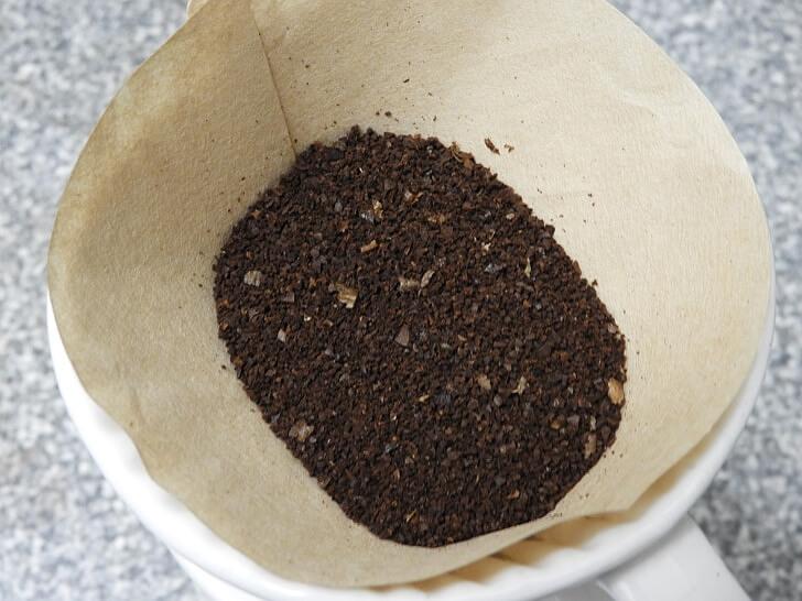 剛研磨出來的衣索比亞咖啡粉很香