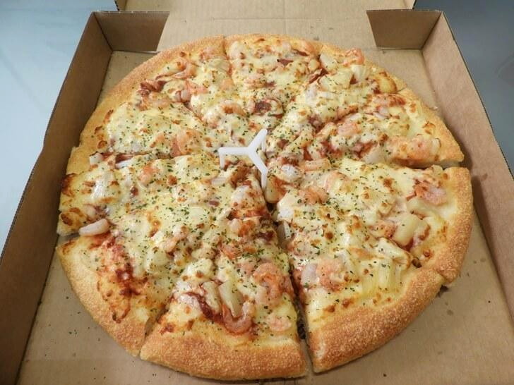Pizza Hut 必勝客新口味熱帶鳳梨鮮蝦大披薩